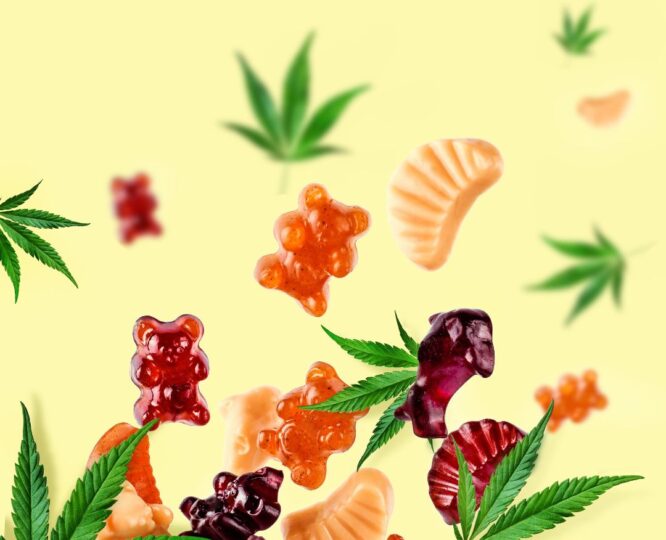 Imagen de gominolas hechas de CBD