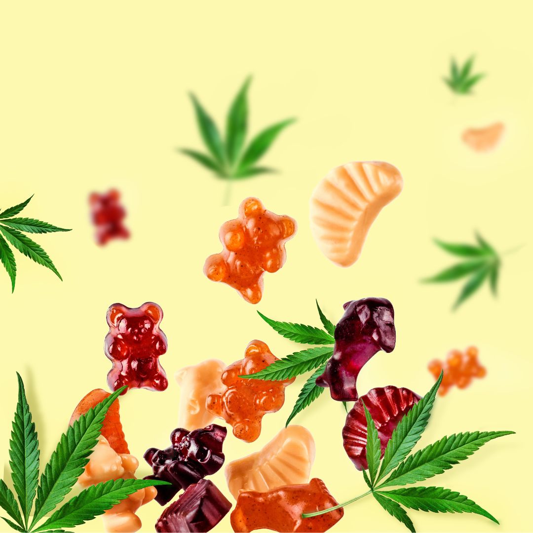 Imagen de gominolas hechas de CBD