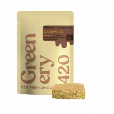 CBD Hash Caramel Dry Ice - 58% Konzentration CBD in dieser Haschischschale, erhältlich zum Online-Kauf bei Greenery