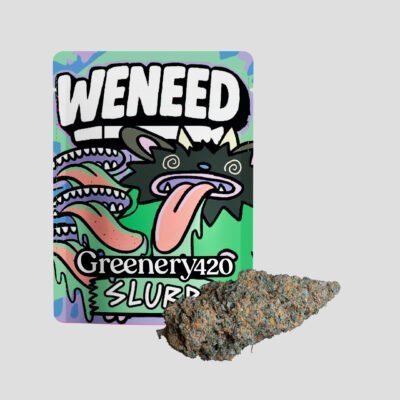 Flores de CBD Indoor Slurp de Greenery420 en colaboración con Weneed